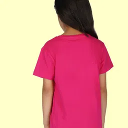 NUSYL Girls Graphic Printed Round Neck T-Shirt image 4