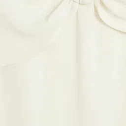 MANGO Off-White Straight Formal Sustainable Skirt image 3