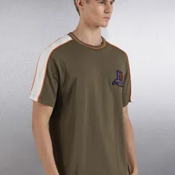Breakbounce Round Neck Extended Sleeves Cotton T-shirt image 3