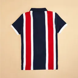 Pantaloons Junior Boys Striped Polo Collar Cotton T-shirt image 3