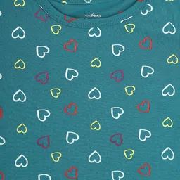 DYCA Girls Printed Round Neck Cotton T-shirt image 2