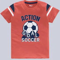 BAESD Boys Pack Of 2 Typography Printed Pure Cotton T-shirt image 3