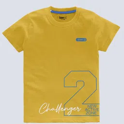 BAESD Boys Pack Of 3 Typography Printed Round Neck T-shirt image 3