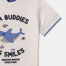 R&B Boys Typography Printed Round Neck Cotton T-shirt image 4