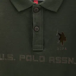 U.S. Polo Assn. Kids Boys Brand Logo Polo Collar Pure Cotton T-shirt image 3