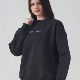 MKH Typography Printed Drop Shoulder Sleeves Dry Fit Sweatshirt image 2