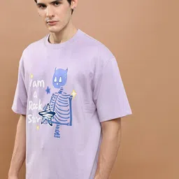 HIGHLANDER Unisex Graphic Printed Drop Shoulder Sleeves Oversized T-Shirt-picture-20