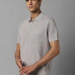 Louis Philippe Polo Collar Pure Cotton T-shirt image 3