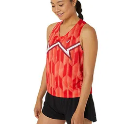 ASICS Geometric Printed Sleeveless Nations Run Tank Top image 2