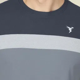 Technosport Colourblocked Moisture Wicking Slim Fit Training T-shirt image 3