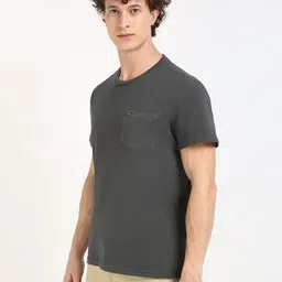 Tommy Hilfiger Men Solid Round Neck Cotton T-shirt image 5