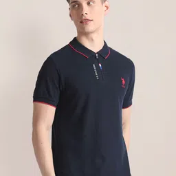 U.S. Polo Assn. Polo Collar Slim Fit Pure Cotton T-shirt image 3