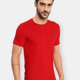 berry blues Men Solid Cotton T-shirt image 2