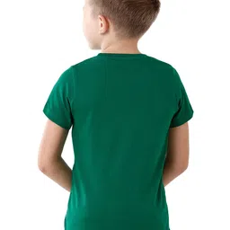 KATE & OSCAR Boys Green Printed T-shirt image 2
