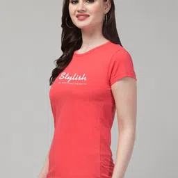 Trend Level Typography Printed Pure Cotton T-shirt image 3