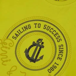 Gini and Jony Boys Typography Printed Round Neck Cotton T-shirt image 2