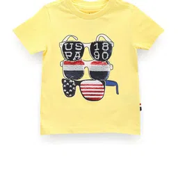U.S. Polo Assn. Kids Boys Printed Short Sleeves Cotton T-shirt image 2