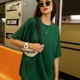 Christy World Pack Of 2 Printed Oversized Cotton T-shirts image 3