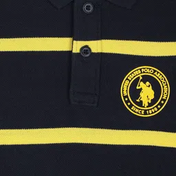 U.S. Polo Assn. Kids Boys Striped Polo Collar T-shirt image 3