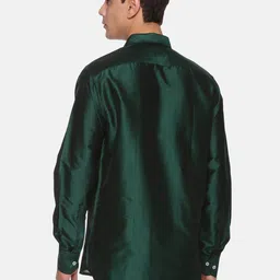 Sethukrishna Men Green Standard Casual Shirt image 2