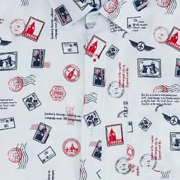 Pantaloons Junior Boys Printed Casual Cotton Shirt image 4