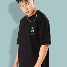 Elibolz Graphic Printed Cotton Oversized T-shirt image 3