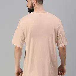 VEIRDO Drop Shoulder Sleeves Oversized Pure Cotton T-shirt image 4