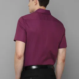 Louis Philippe Men Purple Formal Shirt image 3