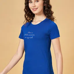 Honey by Pantaloons Round Neck Typography Printed Regular Fit Cotton T-shirt image 4