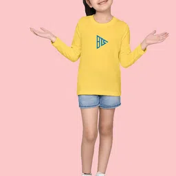 NUSYL Girls Typography Printed Long Sleeves T-shirt image 4