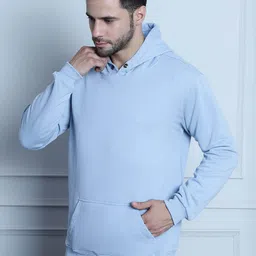 Imsa Moda Hooded Pullover Ribbed Sweatshirt image 3