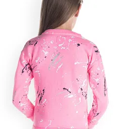 Cherry Crumble Girls Pink Printed Sweatshirt image 5