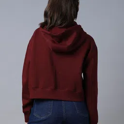 High Star Typography Printed Hooded Long Sleeve Pullover Sweatshirt image 4