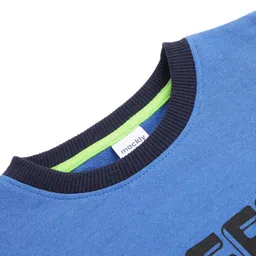 mackly Boys Blue Printed Sweatshirt image 5