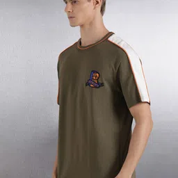 Breakbounce Round Neck Extended Sleeves Cotton T-shirt image 4