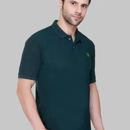 FLOSBERRY Stylish Men Embroidered Polo Collar T-shirt image 4