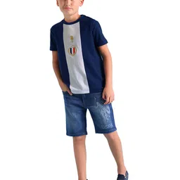 U.S. Polo Assn. Kids Boys Round Neck Short Sleeves Regular Fit T-shirt image 5