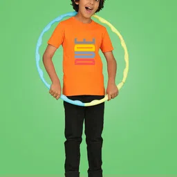 NUSYL Boys Typography Printed Round Neck T-shirt image 4