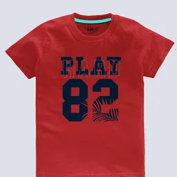 BAESD Boys Pack Of 3 Typography Printed T-shirt image 2