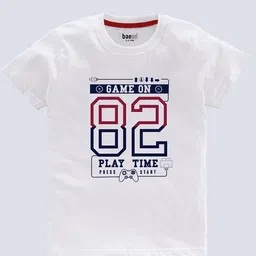 BAESD Boys Pack Of 3 Typography Printed T-shirt image 5