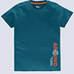 BAESD Boys Pack Of 5 Typography Printed Round Neck T-shirts image 3