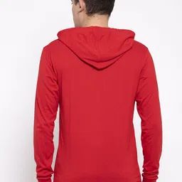 Friskers Men Red Typography Printed Applique T-shirt image 2