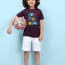 NUSYL Boys Printed Round Neck T-shirt image 2