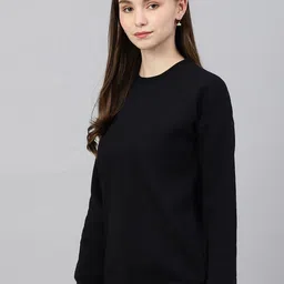 COLOR CAPITAL Round Neck Fleece Sweatshirt image 3