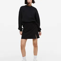 COLOR CAPITAL Drop Shoulder Sleeves Oversized Sweatshirt image 2