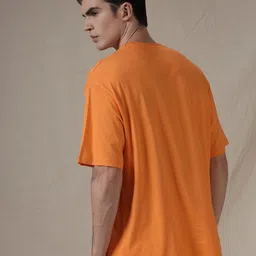 WROGN Typography Printed Round Neck Drop Shoulder Sleeves Oversized T-shirt image 4