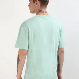 Calvin Klein Jeans Men Solid Round Neck Cotton T-Shirt image 4