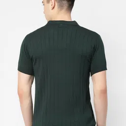 Kalt Polo Collor Ribbed Classic Knitted T-Shirt image 5