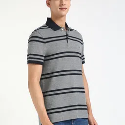 Tommy Hilfiger Men Striped Polo Collar Cotton T-shirt image 4