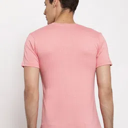 Friskers Pack Of 2 Pure Cotton Slim Fit V-Neck Short Sleeves T-shirts image 4